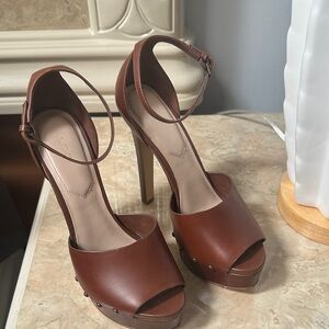 ALDO Brown Platform Heels